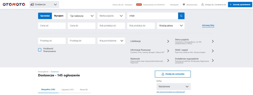 Cesje aut dostawczych Cesje aut dostawczych - leasing bez tajemnic