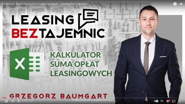 Suma opłat leasingowych - Leasing bez tajemnic