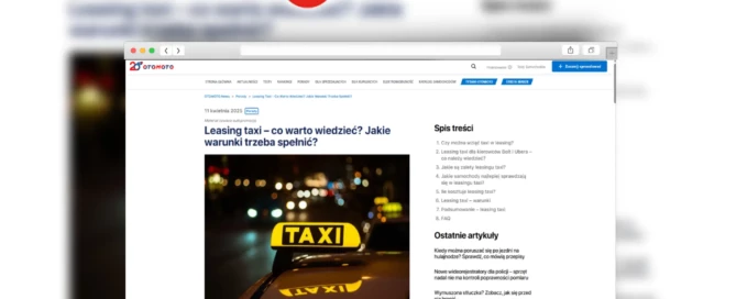 Leasing taxi - Otomoto News / Leasing bez tajemnic