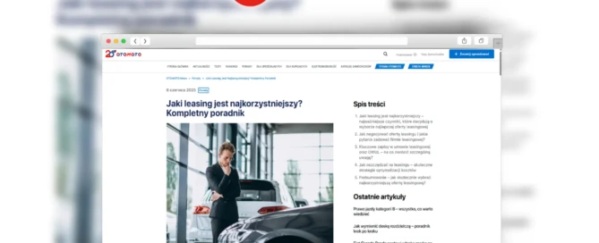 Jaki leasing jest najkorzystnieszy Otomoto News Leasing bez tajemnic