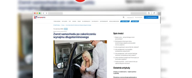 Zwrot samochodu po zakończeniu wynajmu długoterminowego Leasing bez tajemnic OtomotoNews