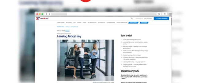 Leasing fabryczny - Leasing bez tajemnic / Otomoto News