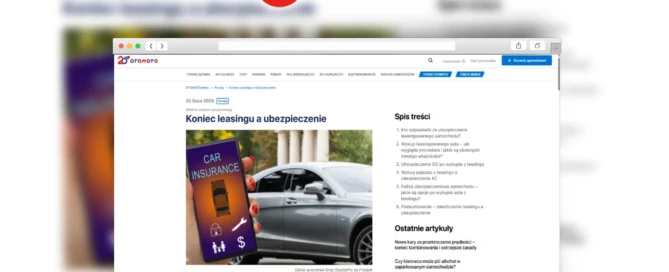 koniec leasingu a ubezpieczenie - leasing bez tajemnic otomoto news