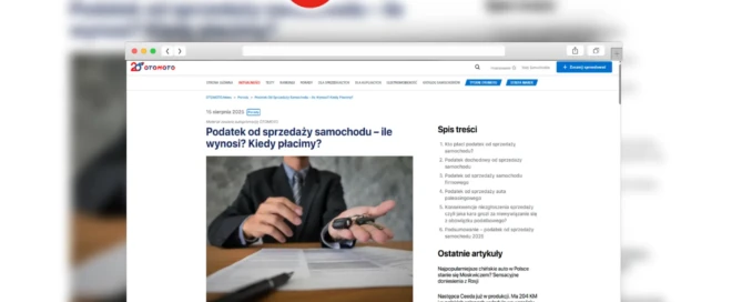 Podatek od sprzedaży samochodu - leasing bez tajemnic