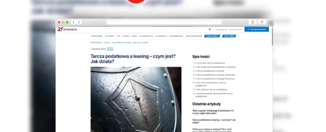 Tarcza podatkowa a leasing - leasing bez tajemnic otomoto news