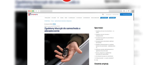 Zgubiony kluczyk do samochodu a ubezpieczenie - leasing bez tajemnic