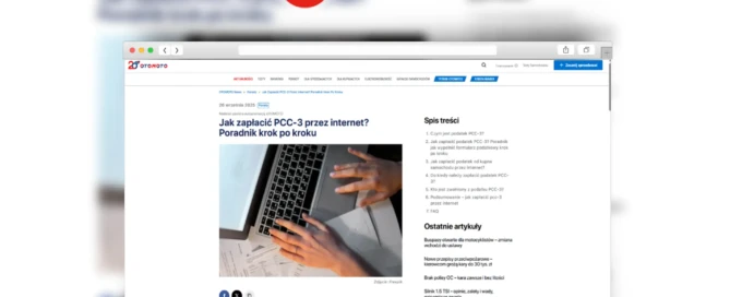 Jak zapłacić PCC-3 przez internet