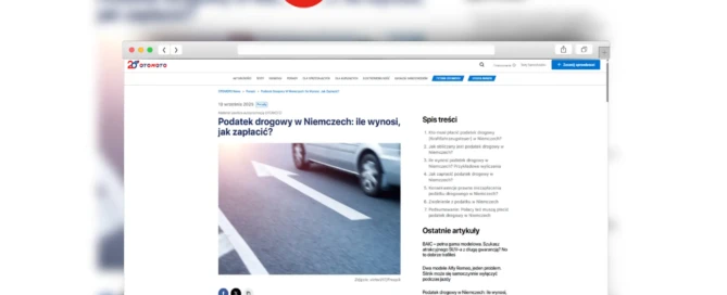 podatek drogowy w Niemczech