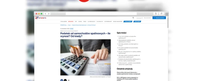 podatek od samochodów spalinowych leasing bez tajemnic