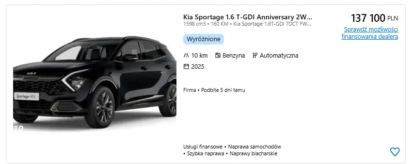 sportage otomoto