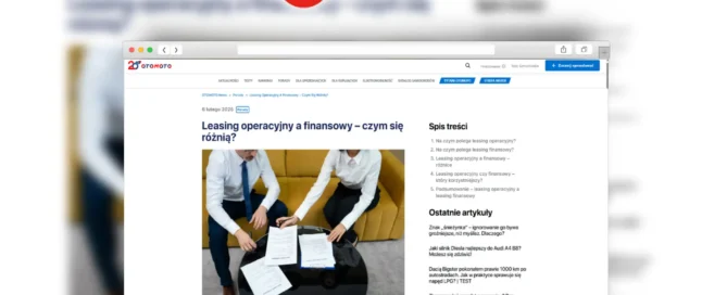 leasing operacyjny czy finansowy