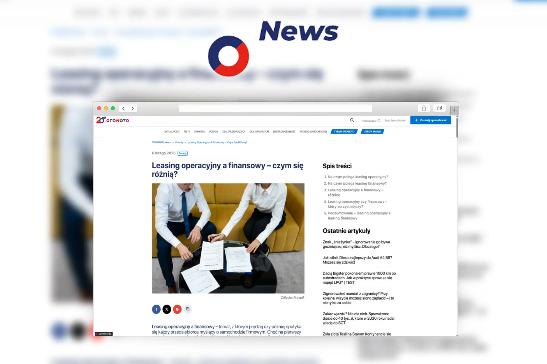 leasing operacyjny czy finansowy