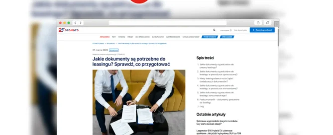 Jakie dokumenty potrzebne są do leasingu