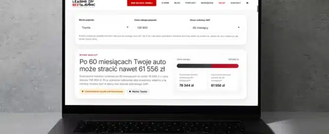 Kalkulator online utrata wartości auta