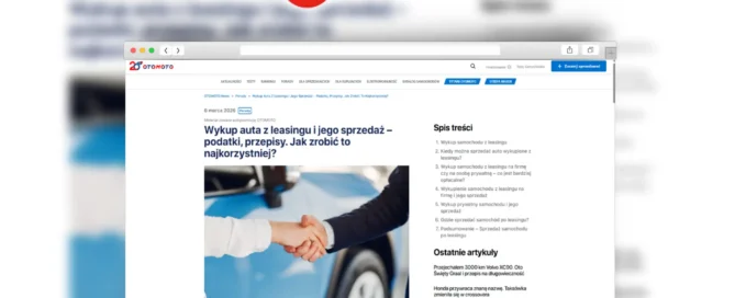 wykup auta z leasingu i jego sprzedaż