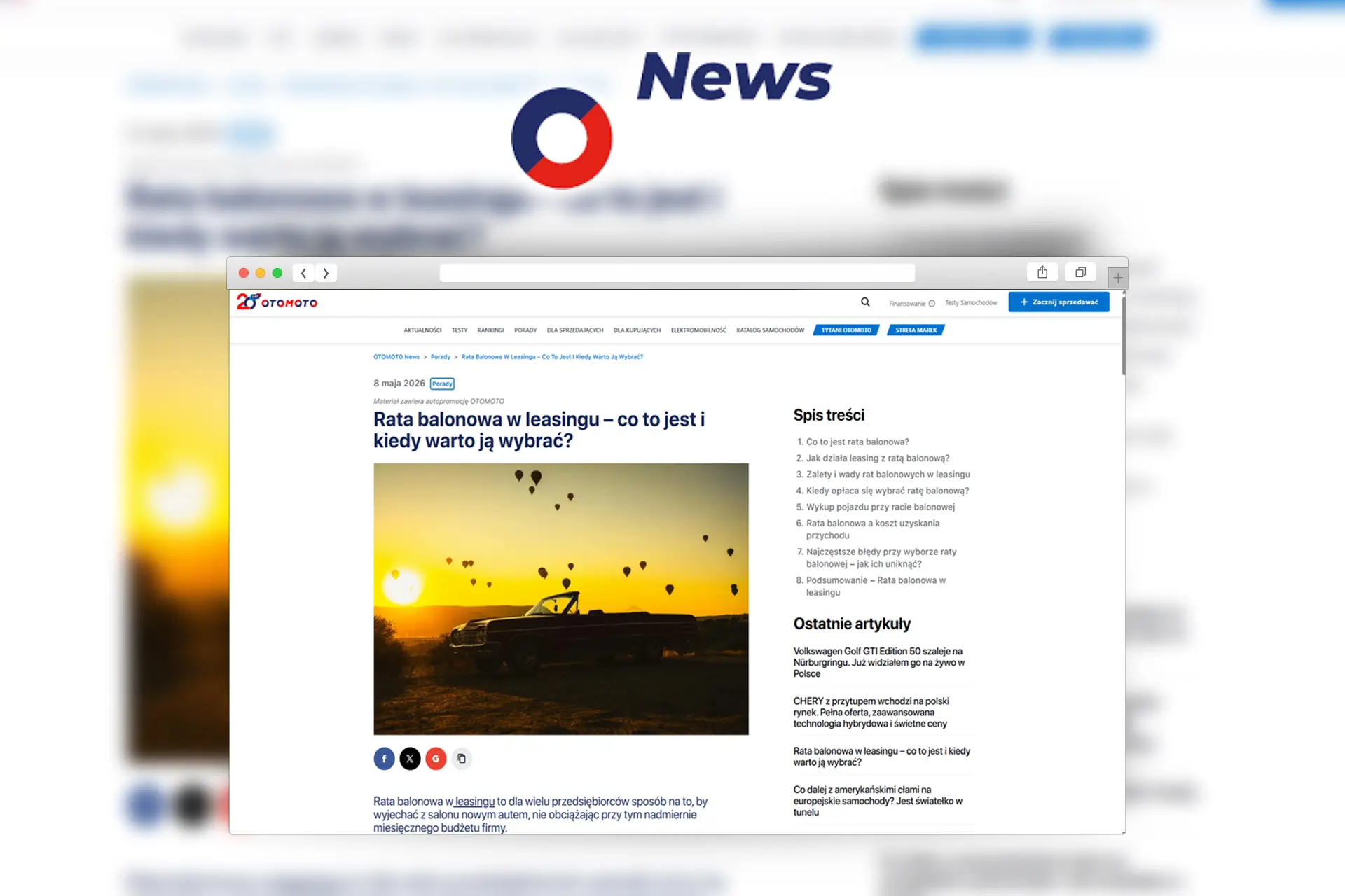 rata balonowa w leasingu