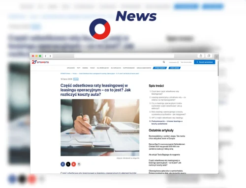 Część odsetkowa raty leasingowej w leasingu operacyjnym