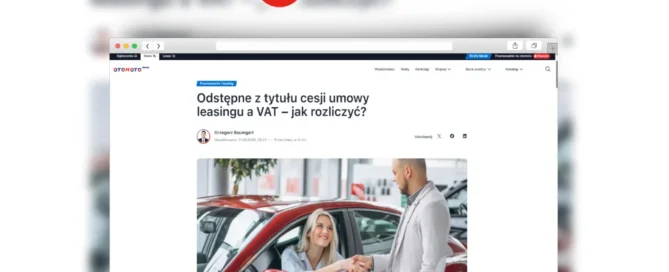odstępne z tytułu cesji leasingu a vat