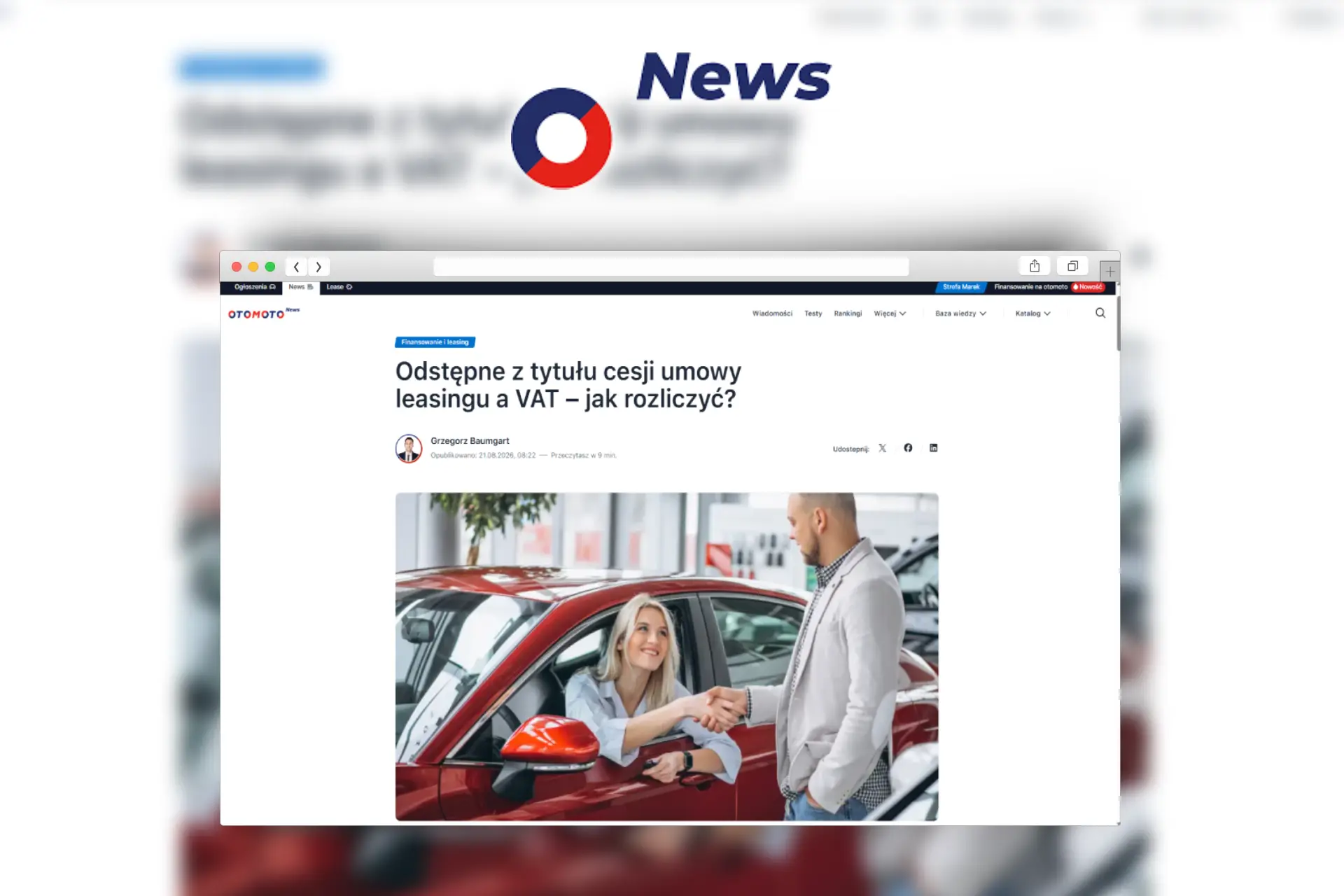 odstępne z tytułu cesji leasingu a vat