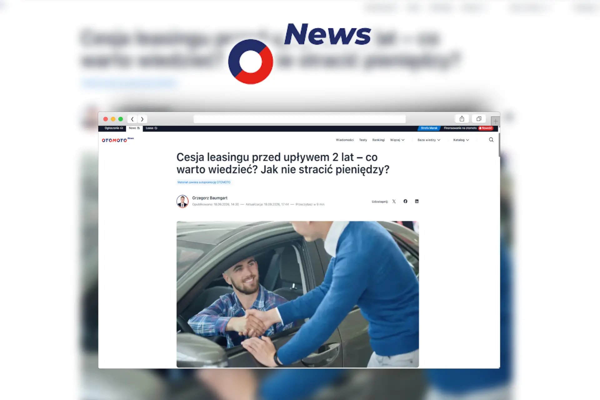 cesja leasingu przed upływam 2 lat