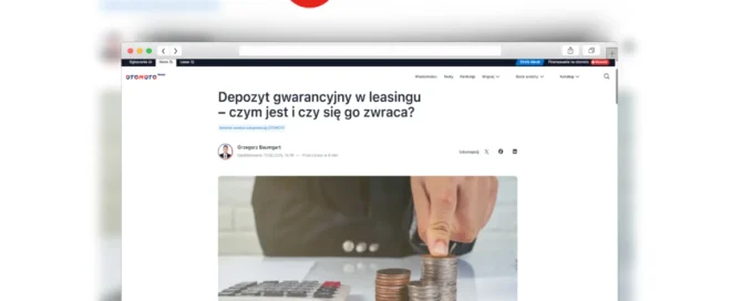 depozyt gwarancyjny w leasingu